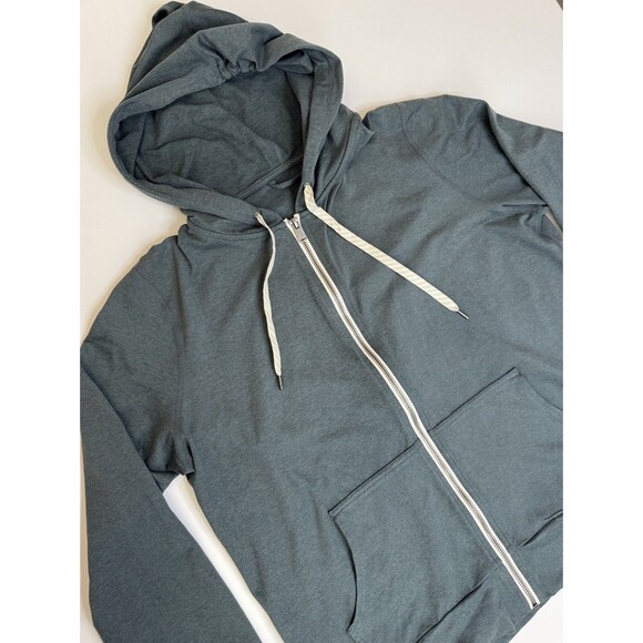 VUORI Halo Essential Womens Hoodie XL Heather Green Full Zip Jacket Athleisure - Picture 2 of 8